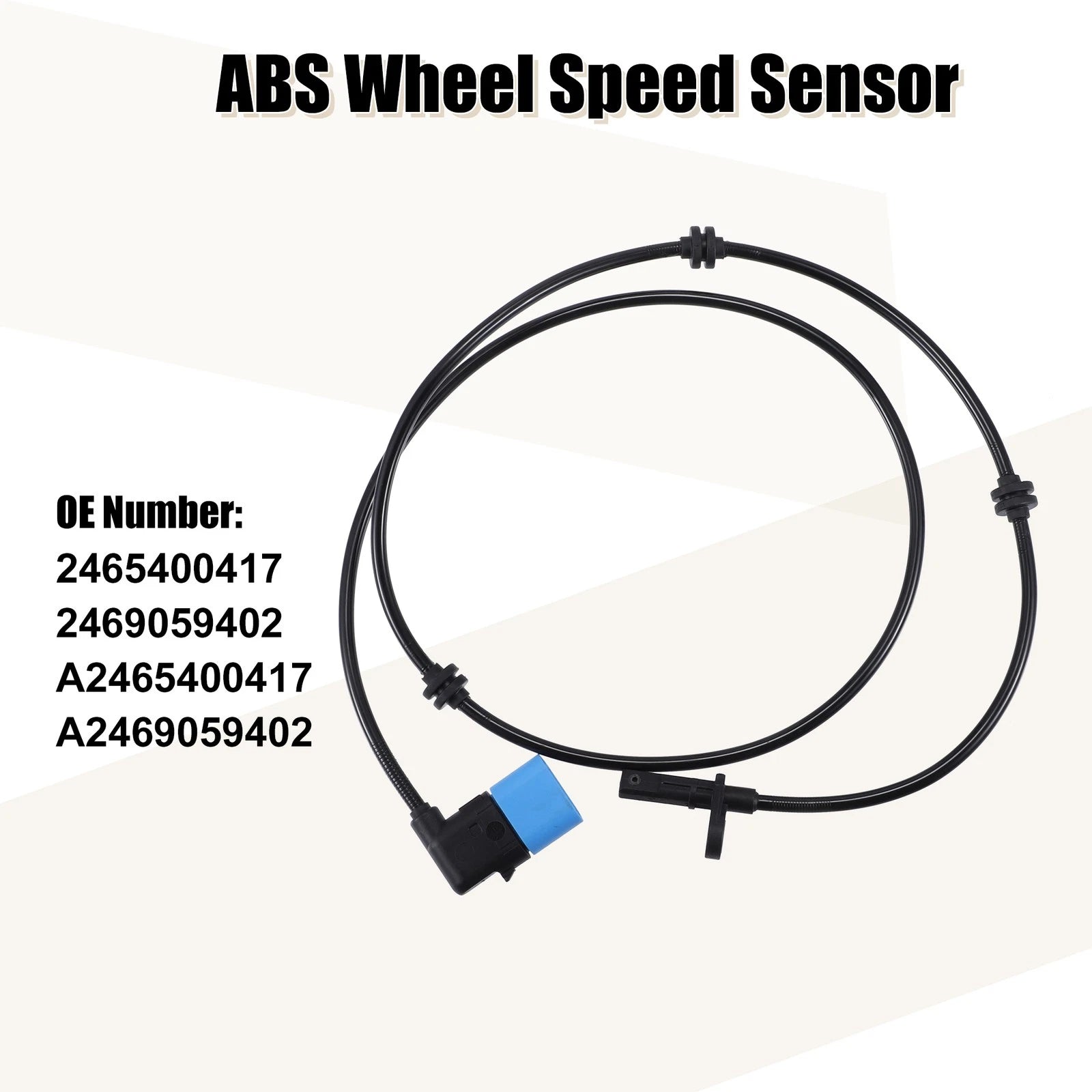 ABS Wheel Speed Sensor Rear Left Right Replacement Set for Mercedes-Benz (2012–2018)