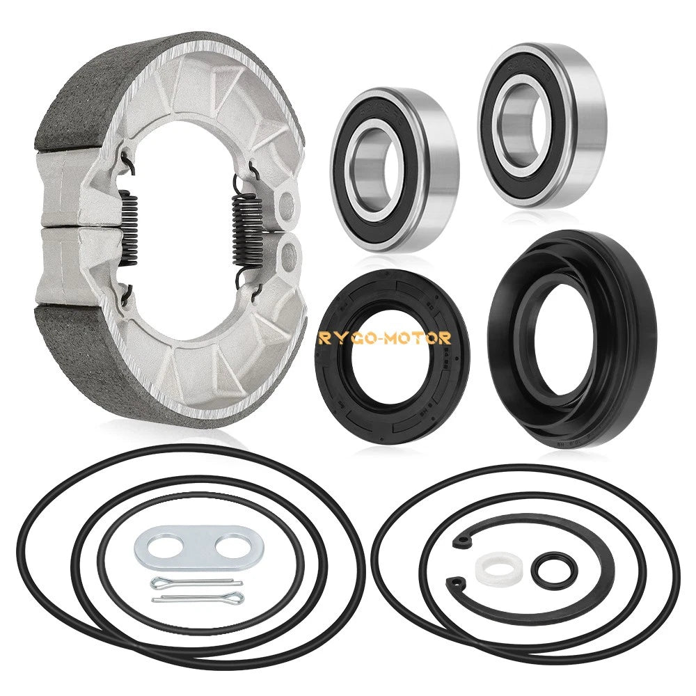 Rear Brake Drum Bearing Seals Shoes Kit for Honda TRX500 Foreman 500 (2005–2013)