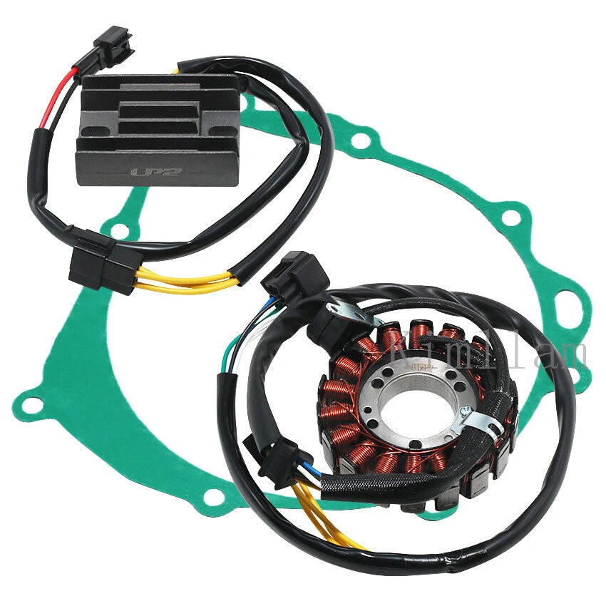 Stator Coil, Regulator Rectifier, Gasket for Suzuki DR-Z400E DR-Z400SM DR-Z400S (2000–2023)