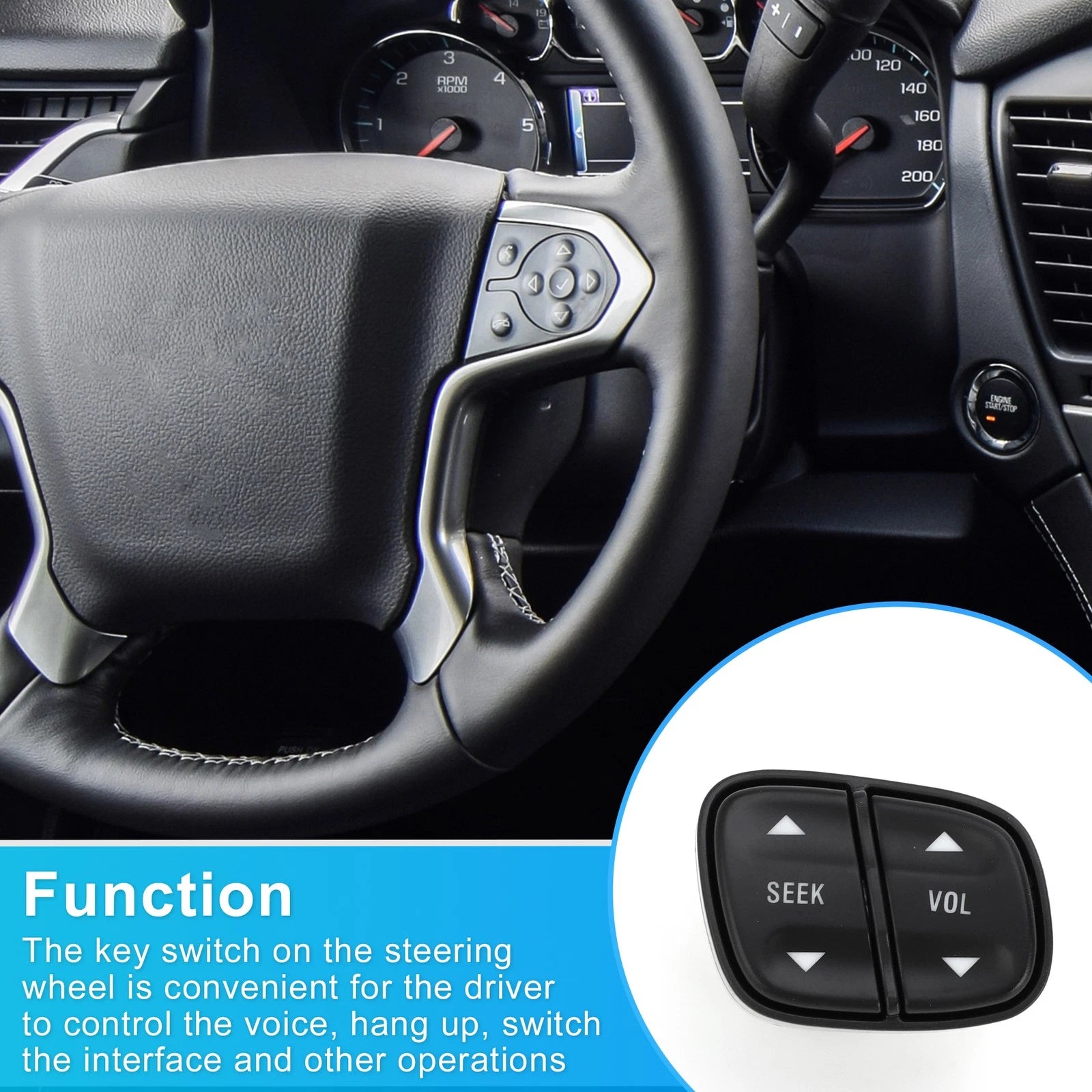 Steering Wheel Cruise Control Switch for Cadillac Escalade ESV (2015–2020)