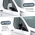 Right Rearview Mirror Cover Cap Gloss Black for Ford Transit Custom (2012–2023)
