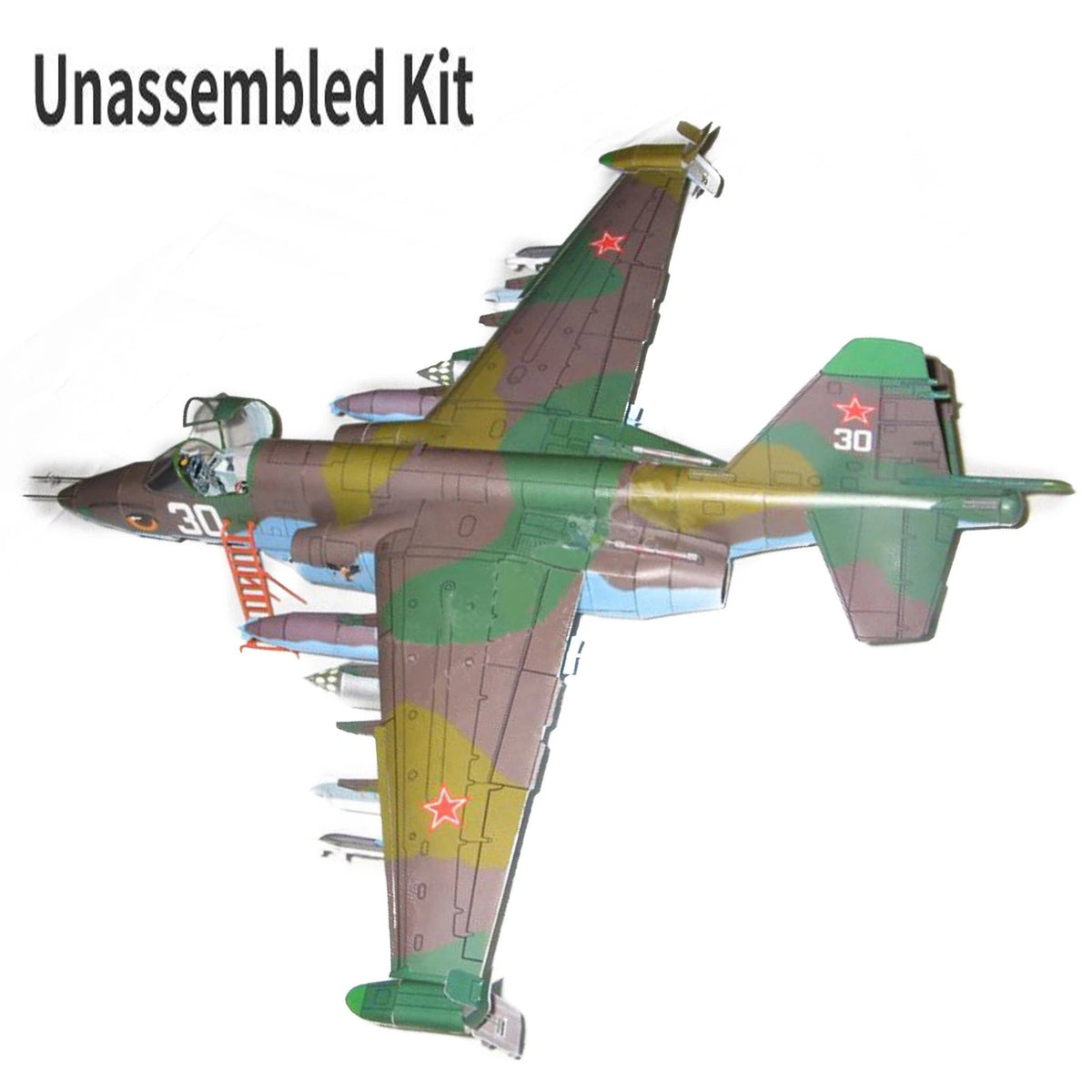 Sukhoi Su-25 Attack Aircraft Model Kit (1:33 Scale)