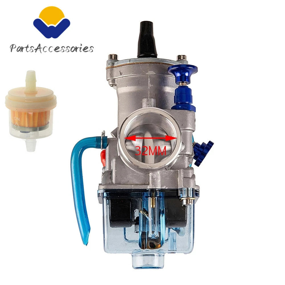 Racing Flat Side Carburetor for Yamaha YZ80, Kawasaki KX100, Honda CR80, Suzuki