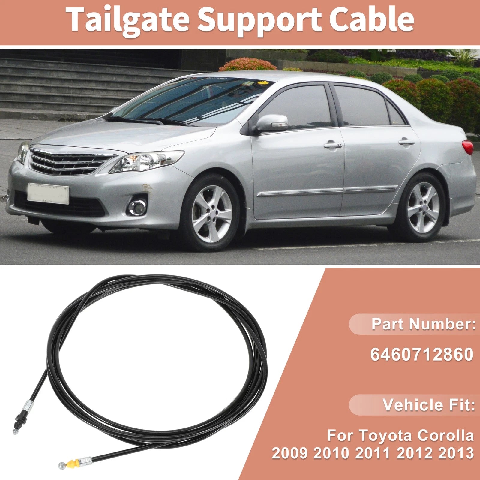 Trunk Release Cable Replacement for Toyota Corolla 2009–2013