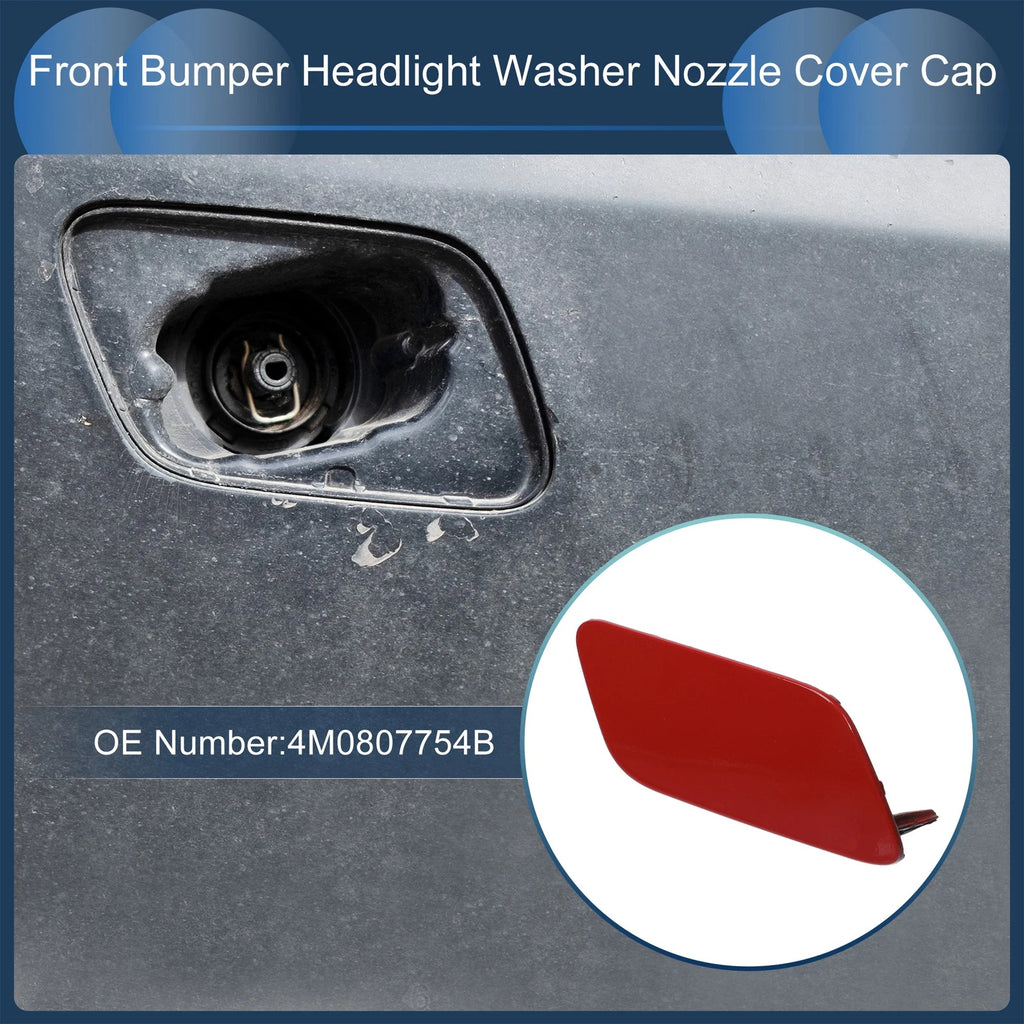 Front Right Washer Nozzle Cover Cap for Audi Q7 (2017–2019) Red