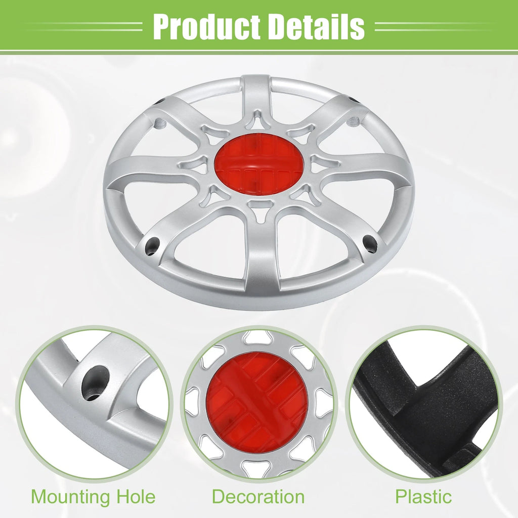 6" Auto Speaker Grill Cover for Universal Fit (1pcs) - Silver Tone