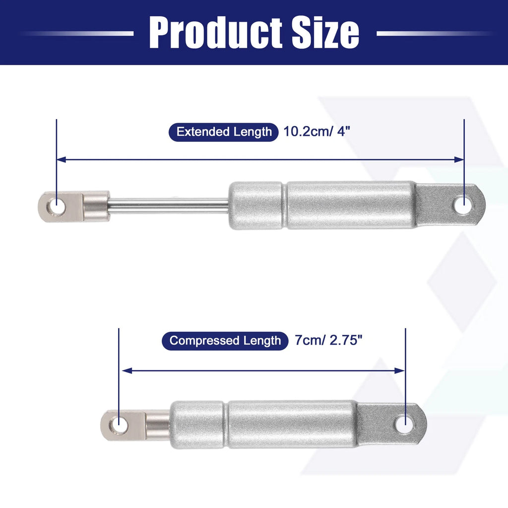 2 Pcs Lift Supports Struts for Universal Applications (4 Inch, Silver Tone)