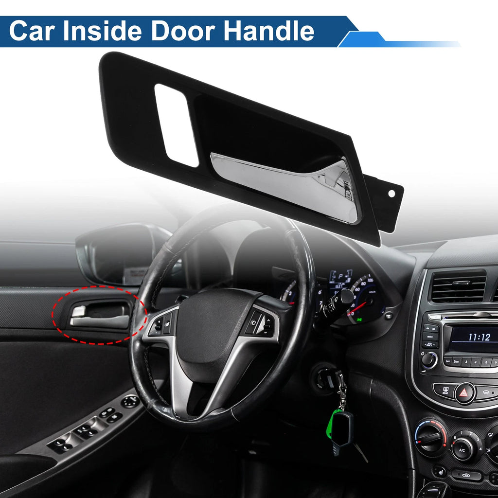 Front Driver Side Interior Door Handle for VW Bora (2008–2012) Black Chrome