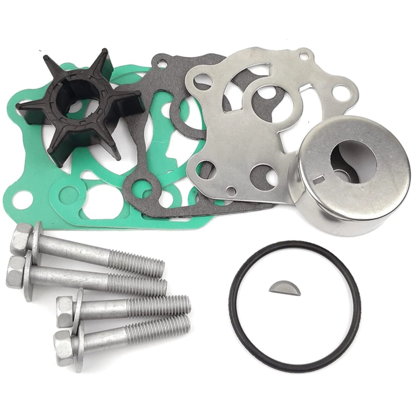 Water Pump Impeller Repair Kit for Yamaha Outboard (Replaces 6H3-W0078-02-00, 18-3428)