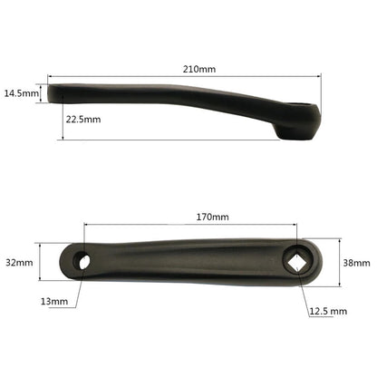 170mm Left Crank Leg for Spin Biking