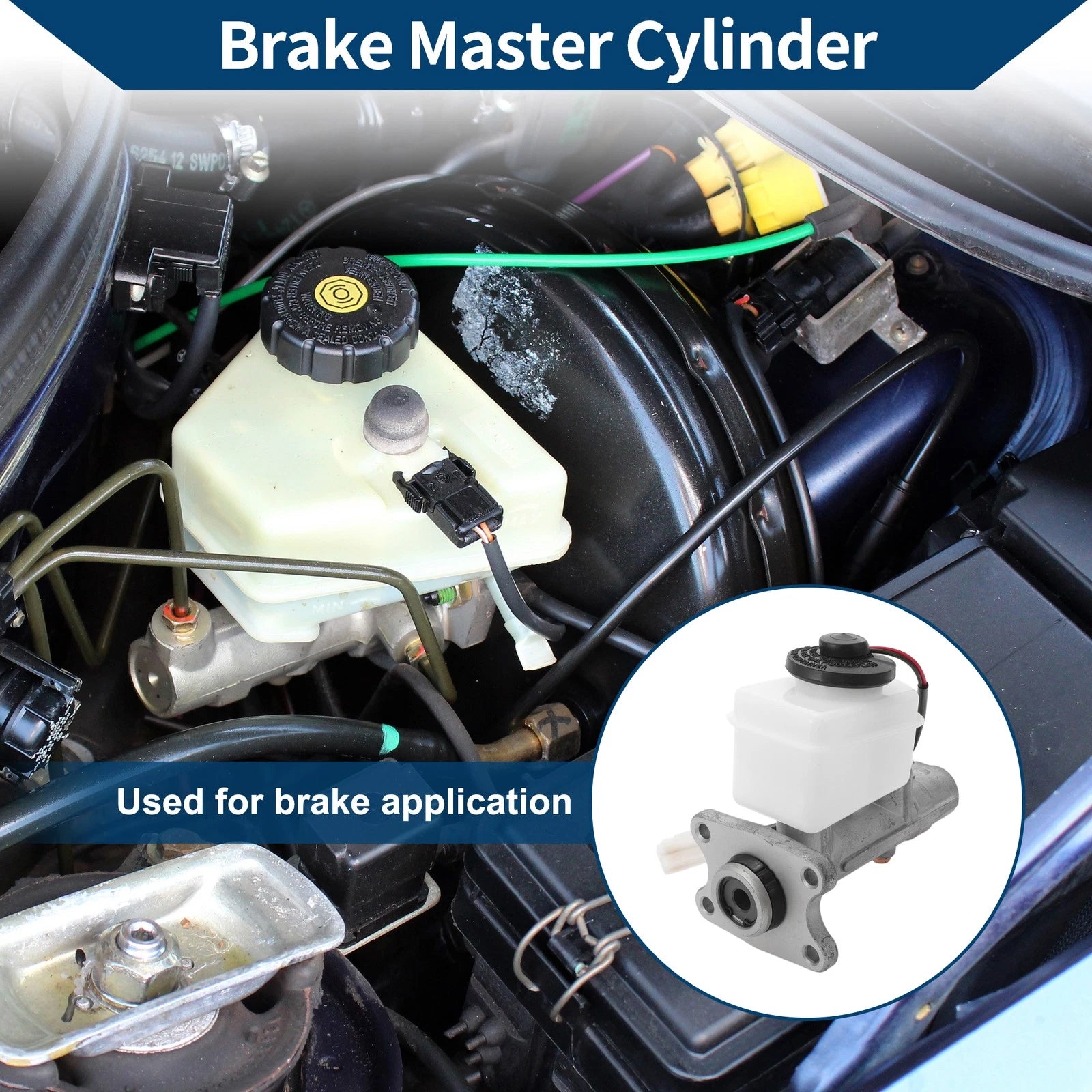Brake Master Cylinder Reservoir Replacement for Toyota Pickup (1990–1992)