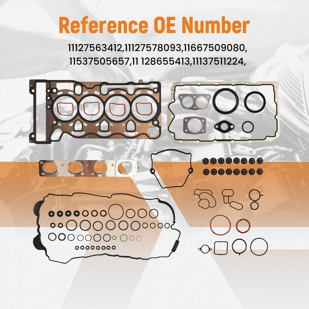 Engine Rebuild Gasket Seals Set for BMW N46 E60 E87 E90 E92 120i 320i X1 (2000–2015)