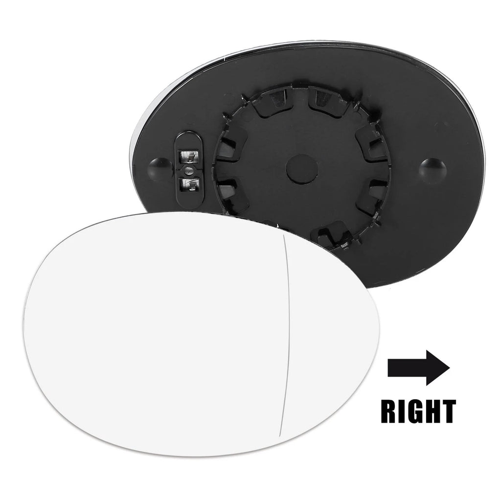 Heated Side Mirror Glass with Backing Plate Right for Mini Cooper (2014–2020)