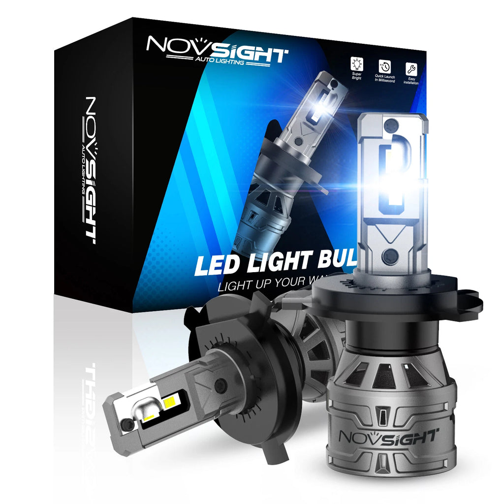 2X H4 9003 LED Headlight Bulbs for