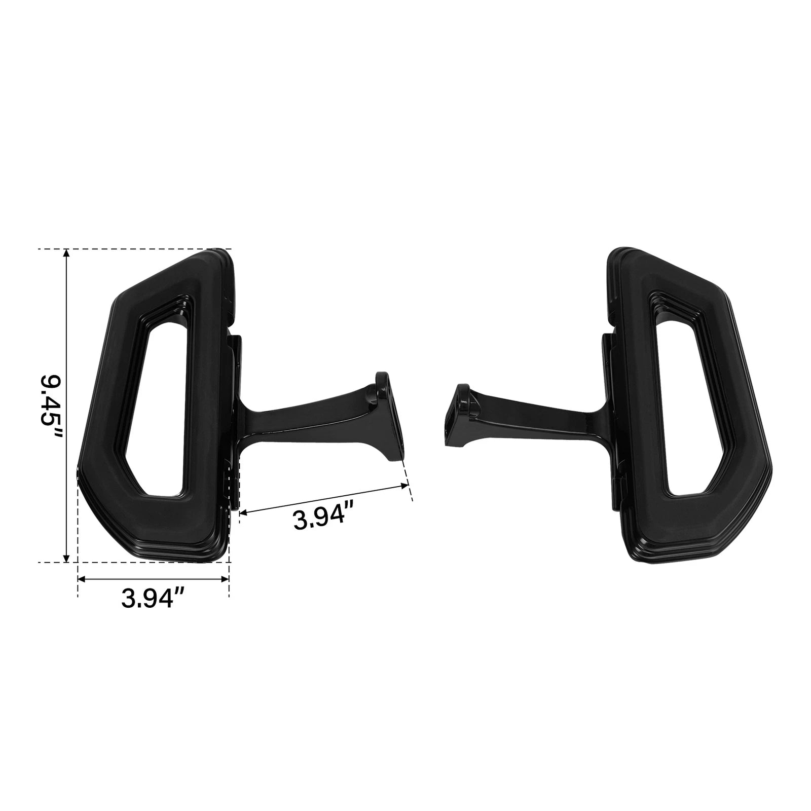 Black Passenger Floorboards Kit for Harley Electra Glide (1993–2025)