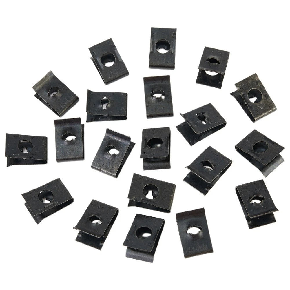 20Pcs U-Type Screw Nut Clips for Fender Bumper (Universal)
