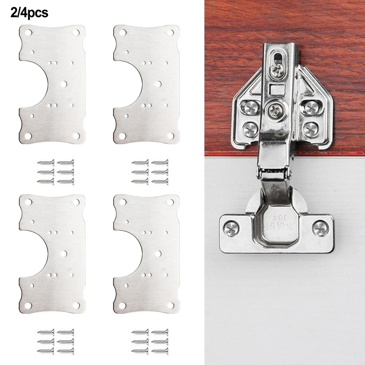 Hinge Repair Plate for Cabinet Door