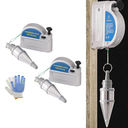 Retractable Plumb Bob with Magnetic Fixation for Precise Leveling Tasks