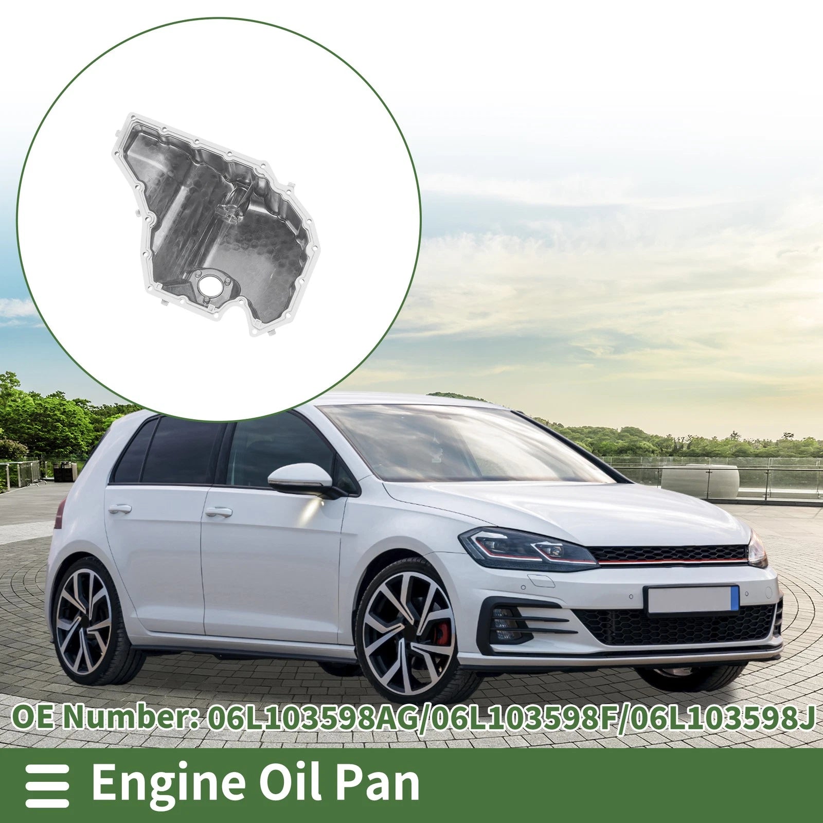 Engine Oil Pan Replacement for Volkswagen A5 2015–2017 Left Side