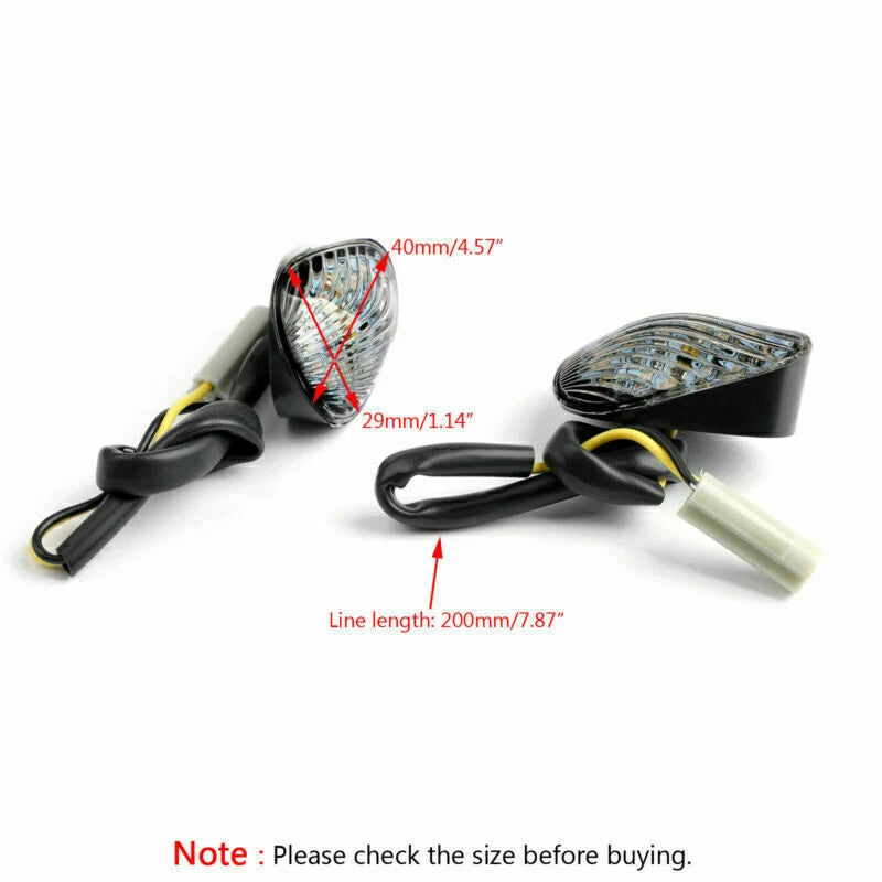 LED Flush Turn Signals for Yamaha YZF-R6 (2003–2016), YZF-R1 (2002–2008), R6S (2006–2009) T9