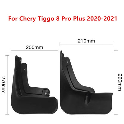 Set of 4 Mud Flaps for Tiggo 8 Pro Plus (2020–2021)
