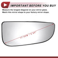 Right Passenger Side Mirror Glass Replacement for Dodge (Non-Heated)