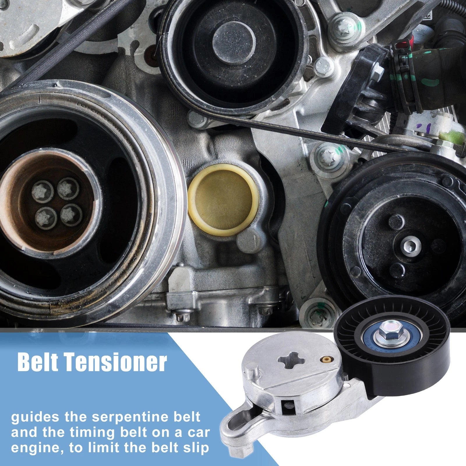 Engine Belt Tensioner Pulley Assembly Replacement for Scion tC (2011–2014)