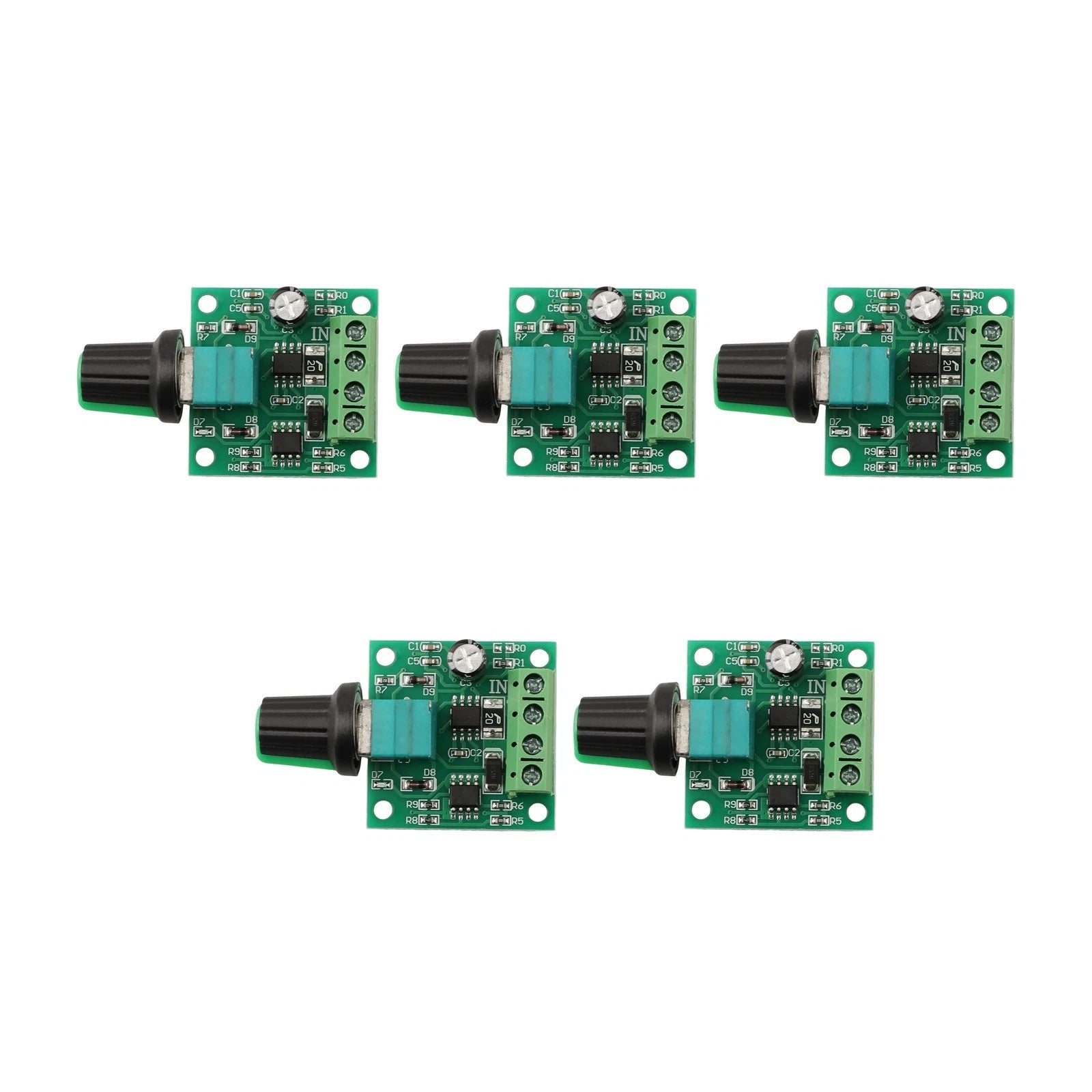 5Pcs Motor Speed Controller with Protection Features for