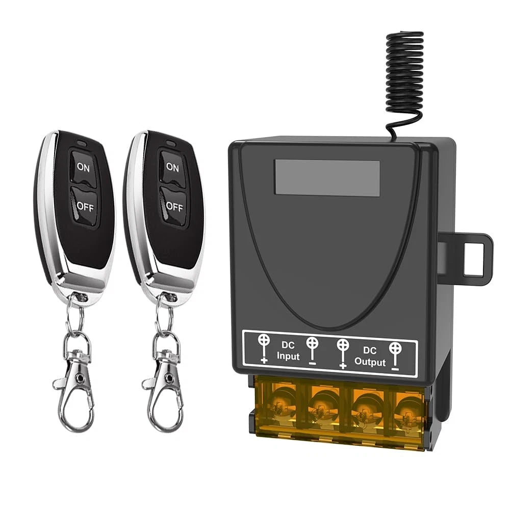 Wireless Remote Switch 30A Relay for Automotive Applications (12-72V)