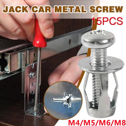 15X Jack Nuts for Car Metal Screw M4/M5/M6/M8