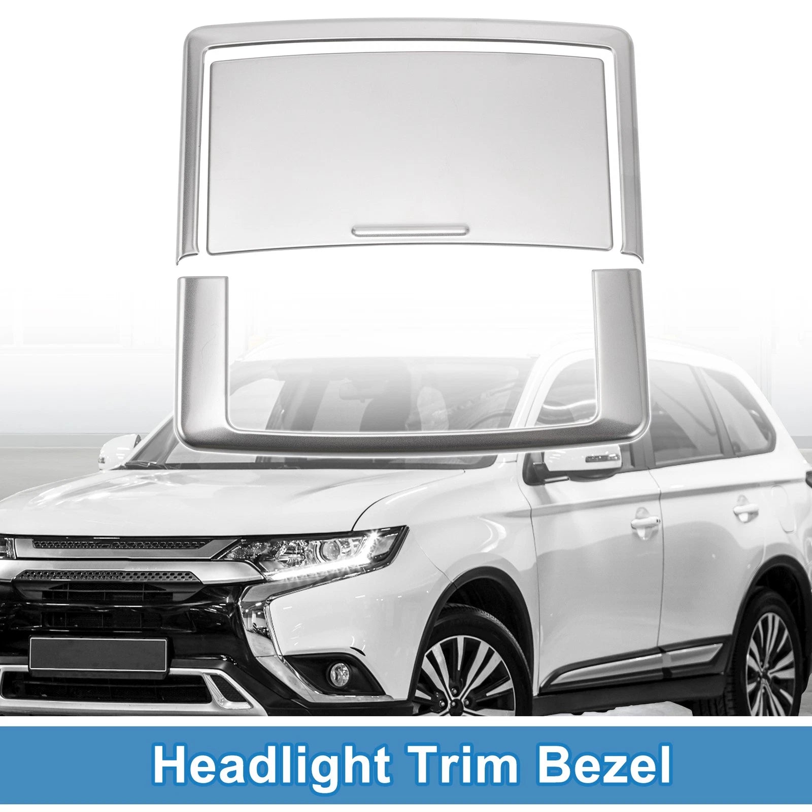 Front Row Headlight Trim Bezel Set for Mitsubishi Outlander (2022–2024)