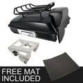 Matte Black Razor Trunk Pad for Harley Road King (2014–2026)