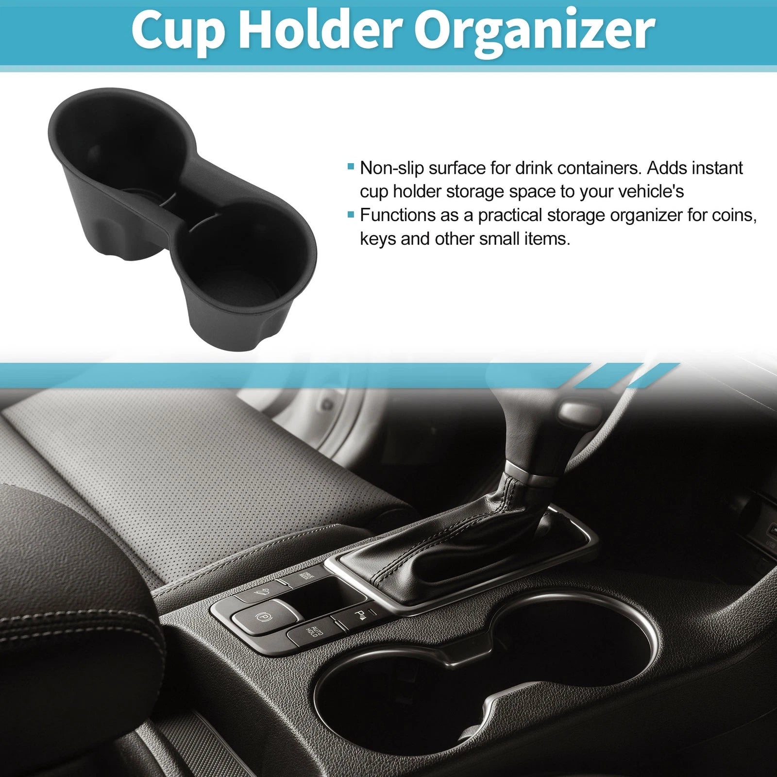 Center Console Cup Holder Organizer Replacement for Subaru Crosstrek (2024–2025)