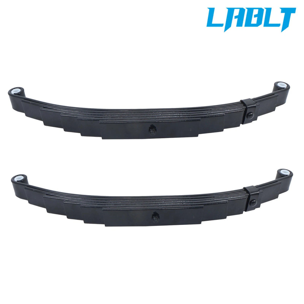 2 Pack 7K Axle Trailer Leaf Springs 6 Leaf Double Eye (3500 lbs Cap)