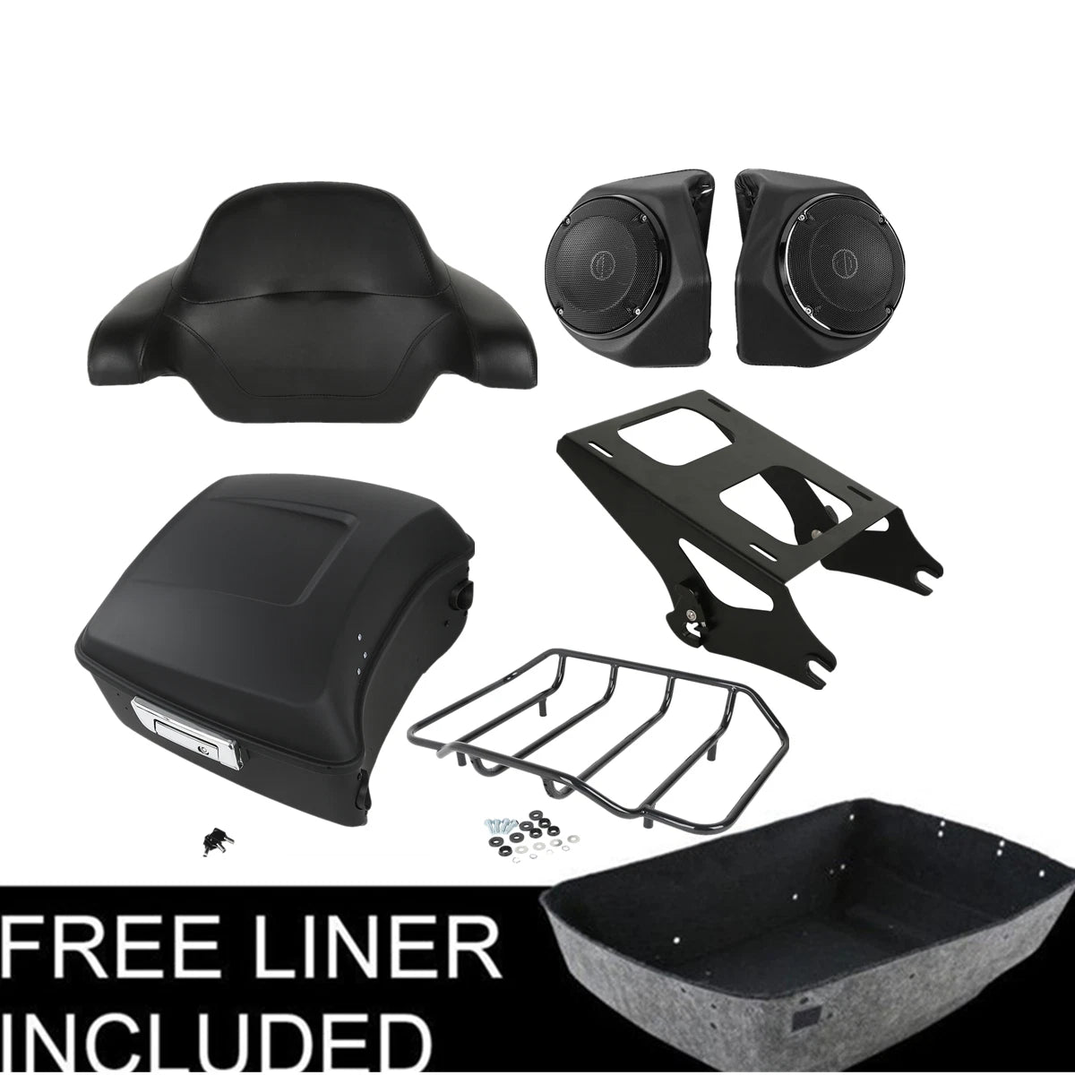 Trunk Rack Speakers for Harley Touring Electra Glide (2014–2025)