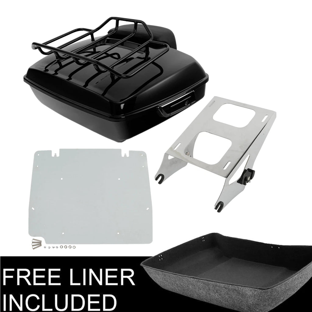 Chopped Trunk Pad Mount Rack Base Plate for Harley Electra Road Glide (2014–2026)