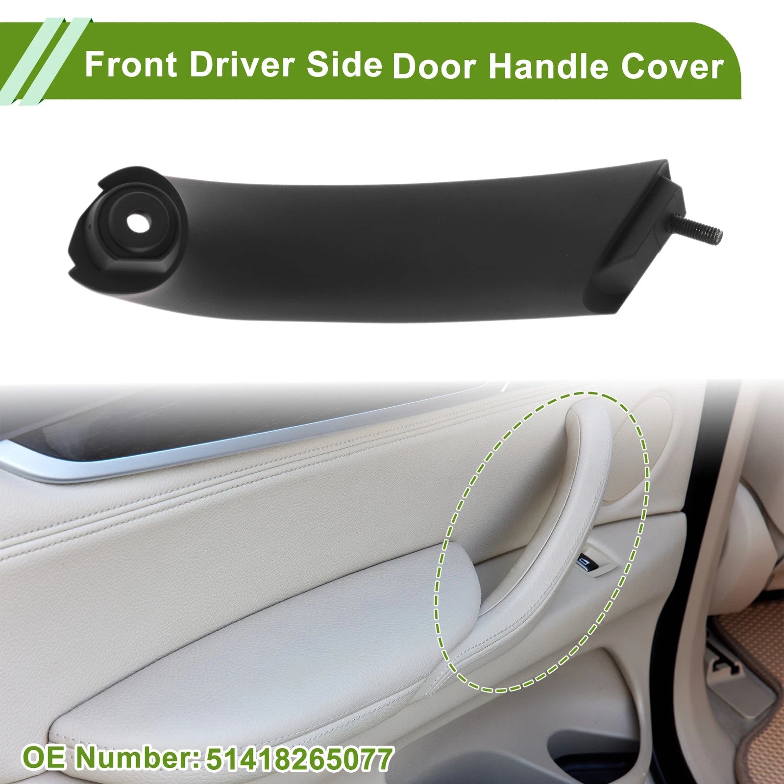 Door Panel Handle Pull Trim Cover Replacement for BMW X5 E53 (1999–2006)