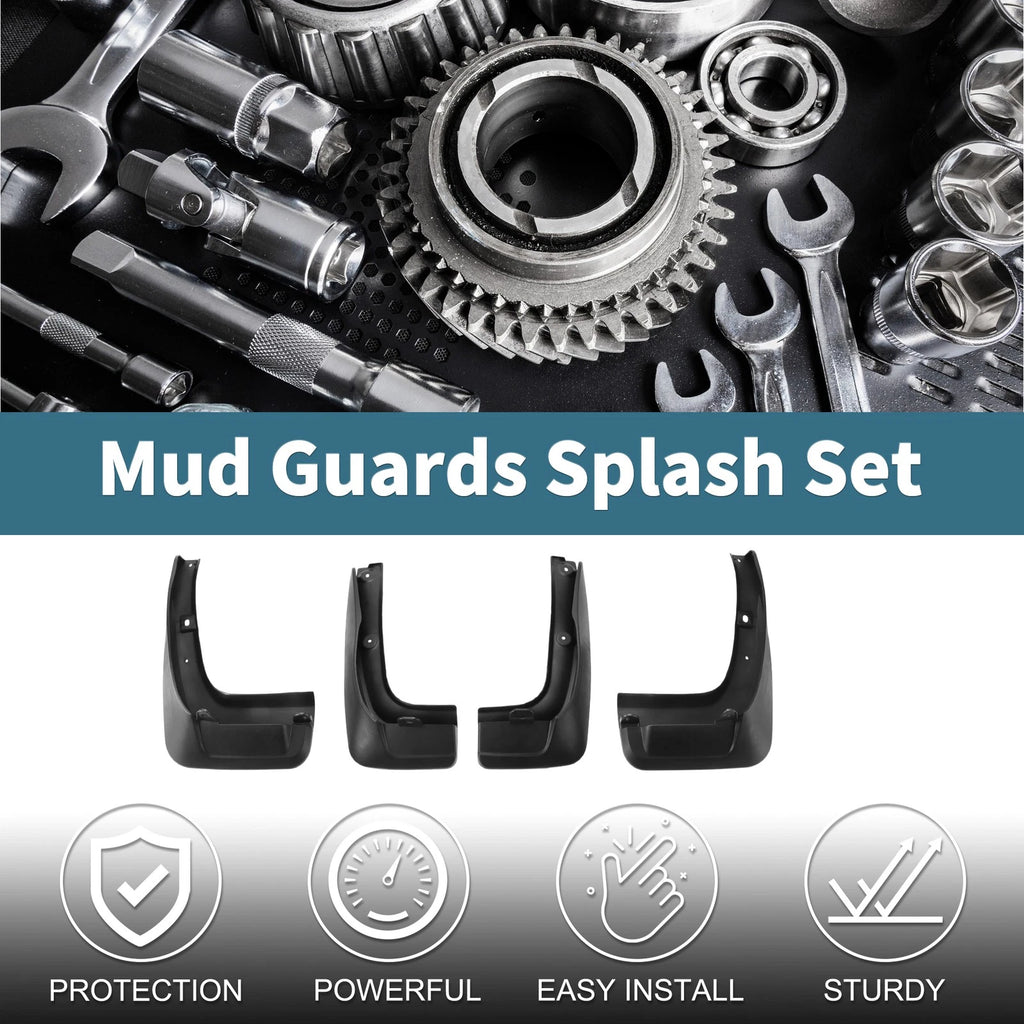 Mud Flaps Splash Guards Front Set for Toyota Highlander (2015–2020)