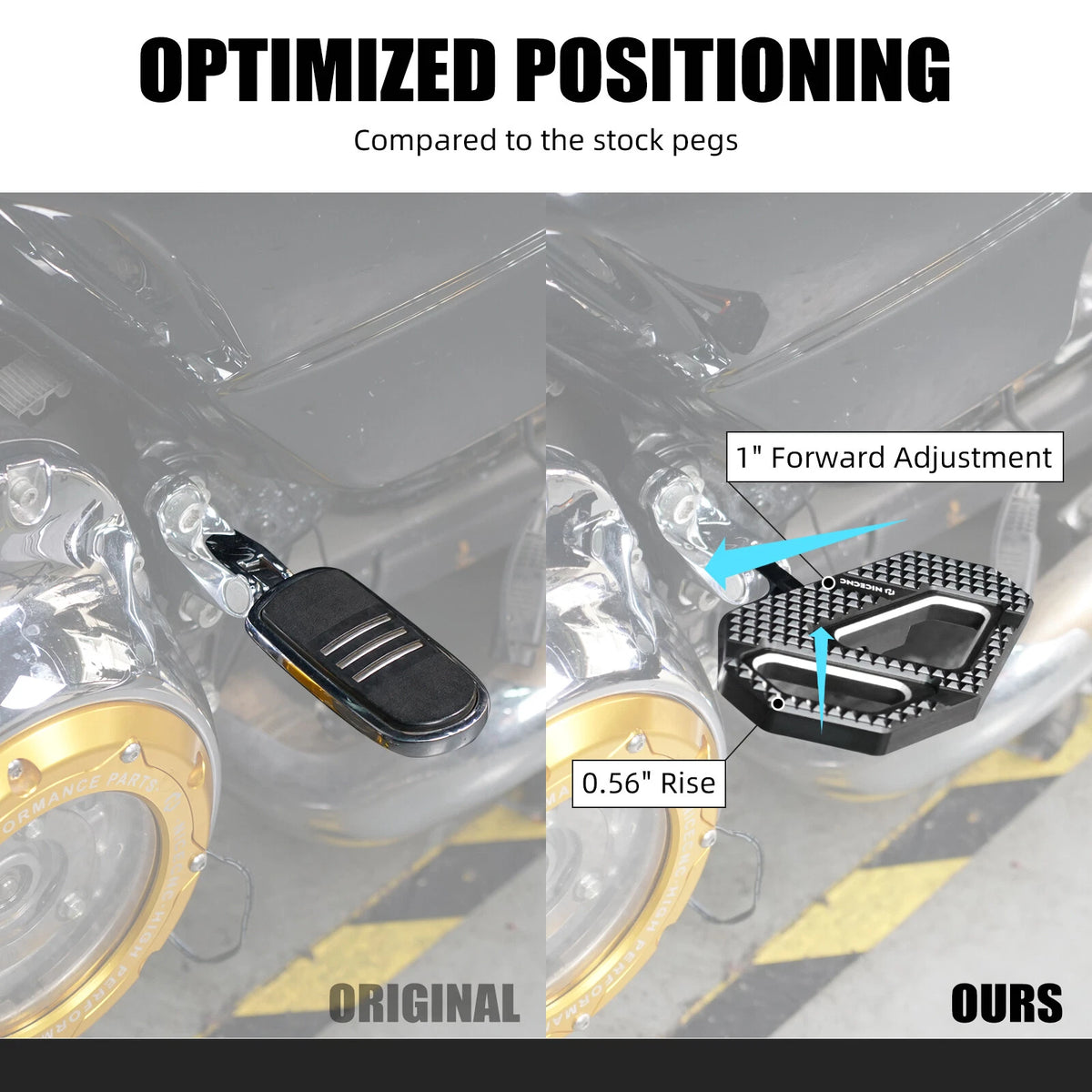 Passenger Floorboards Mount 50208-04 for Harley Road King Custom (2004–2007)