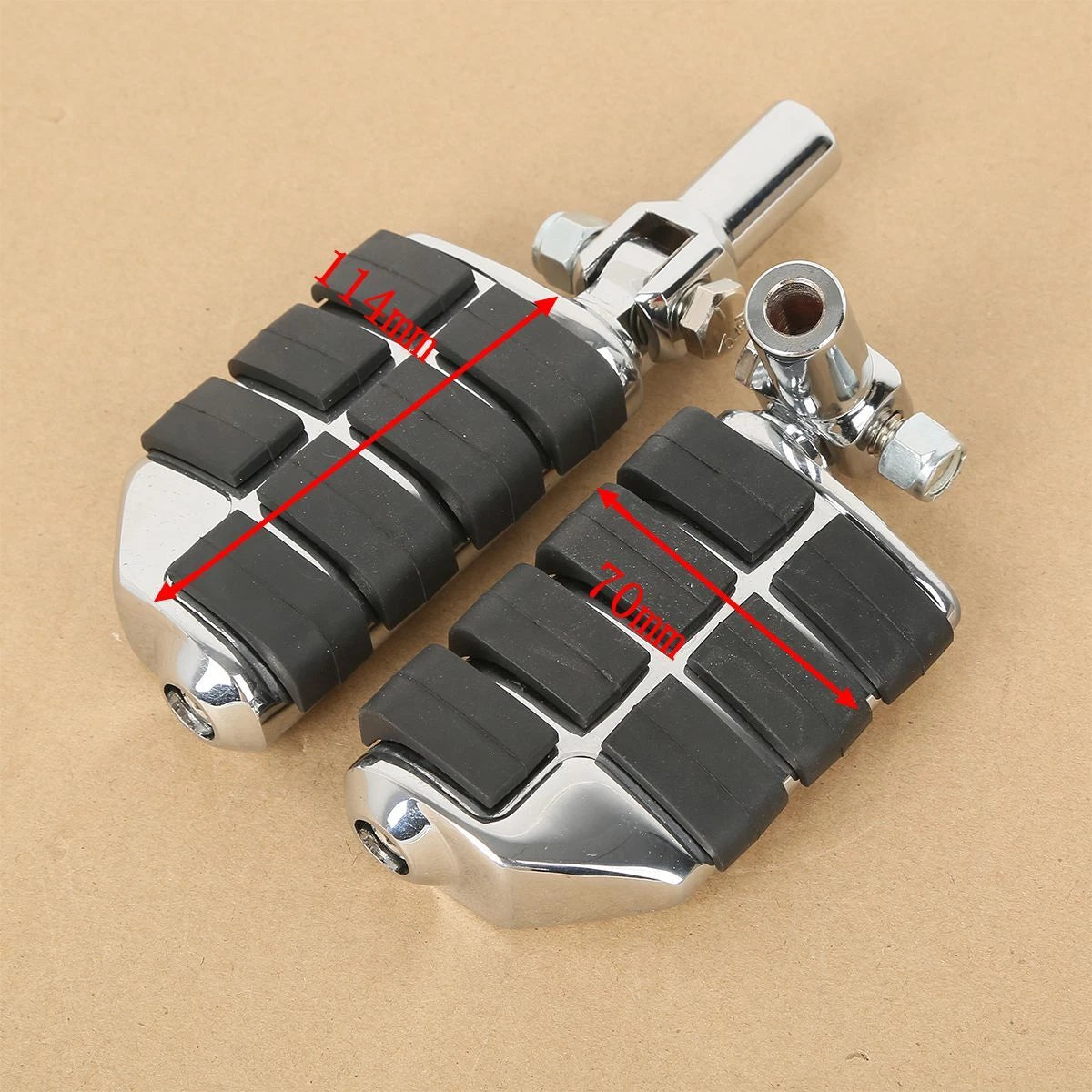 Passenger Foot Pegs Support Mounts for Harley Softail (2000–2006)