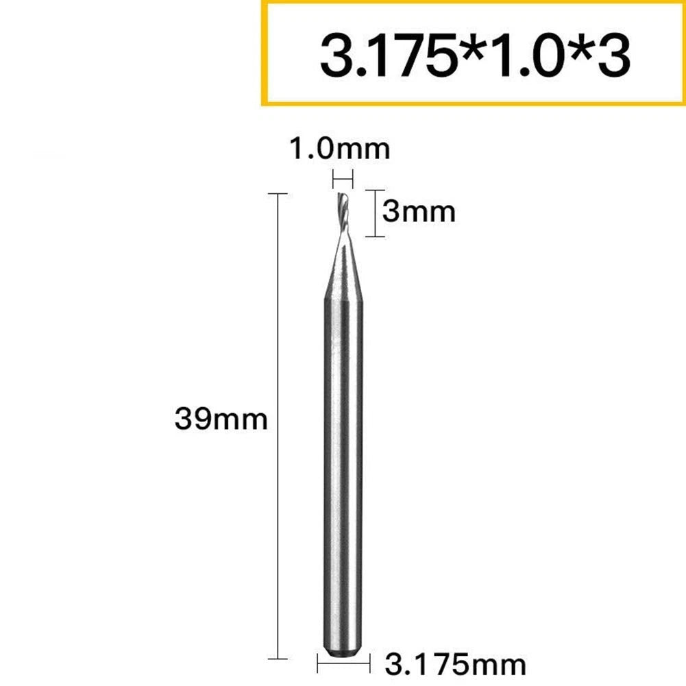 End Mill 3.175mm Handle Diameter for CNC Engraving