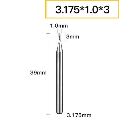 End Mill 3.175mm Handle Diameter for CNC Engraving