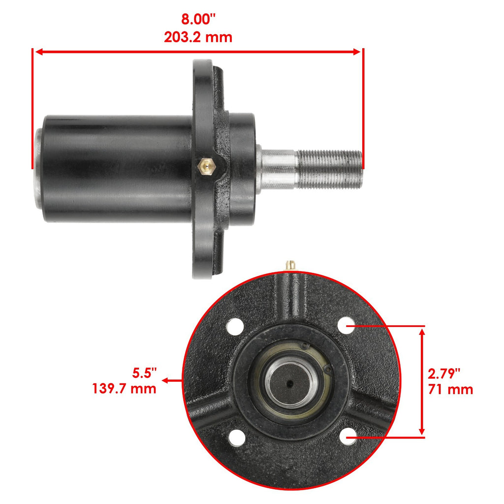 Deck Spindles Replacement Kit for Dixie Chopper 50 inch and 60 inch (1996–)