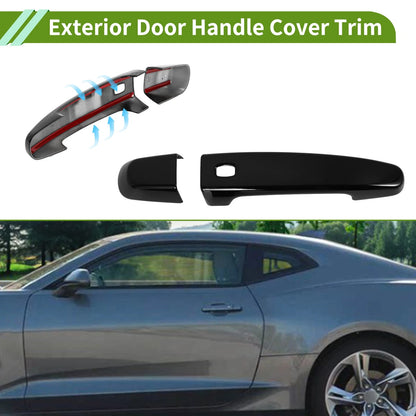 Exterior Door Handle Cover Trim for Chevrolet Camaro 2016–2023 Gloss Black