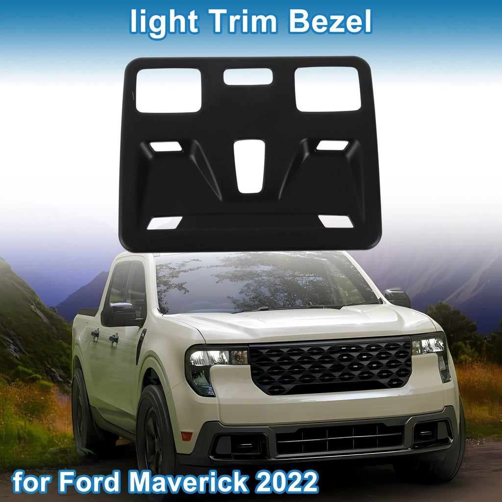 Front Row Headlight Trim Bezel for Ford Maverick (2022) Black
