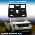 Front Row Headlight Trim Bezel for Ford Maverick (2022) Black