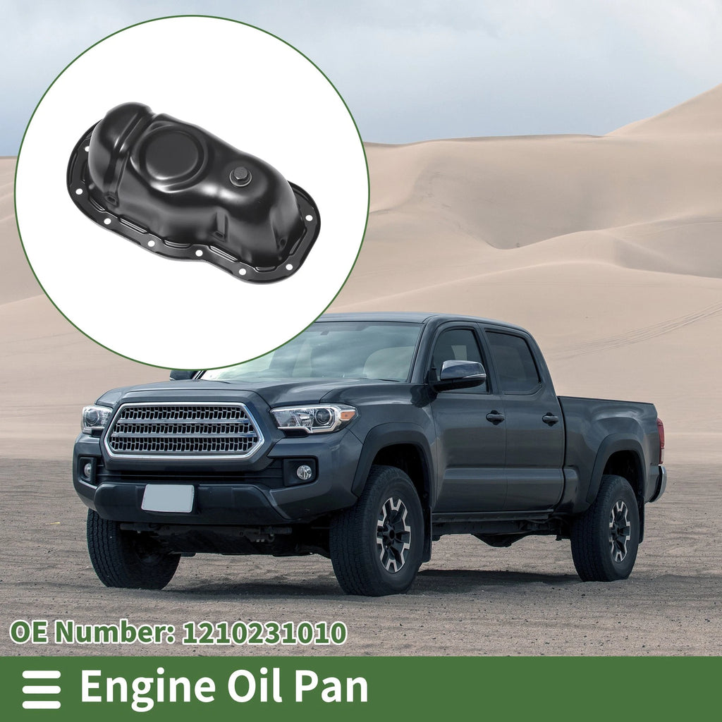 Engine Oil Pan Replacement for Toyota Tacoma (2006–2013) Iron Black