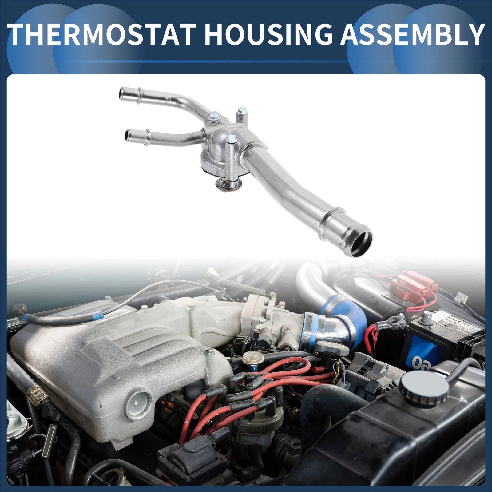 Engine Coolant Thermostat Housing Assembly for Chevrolet Traverse 3.6L (2009–2017)