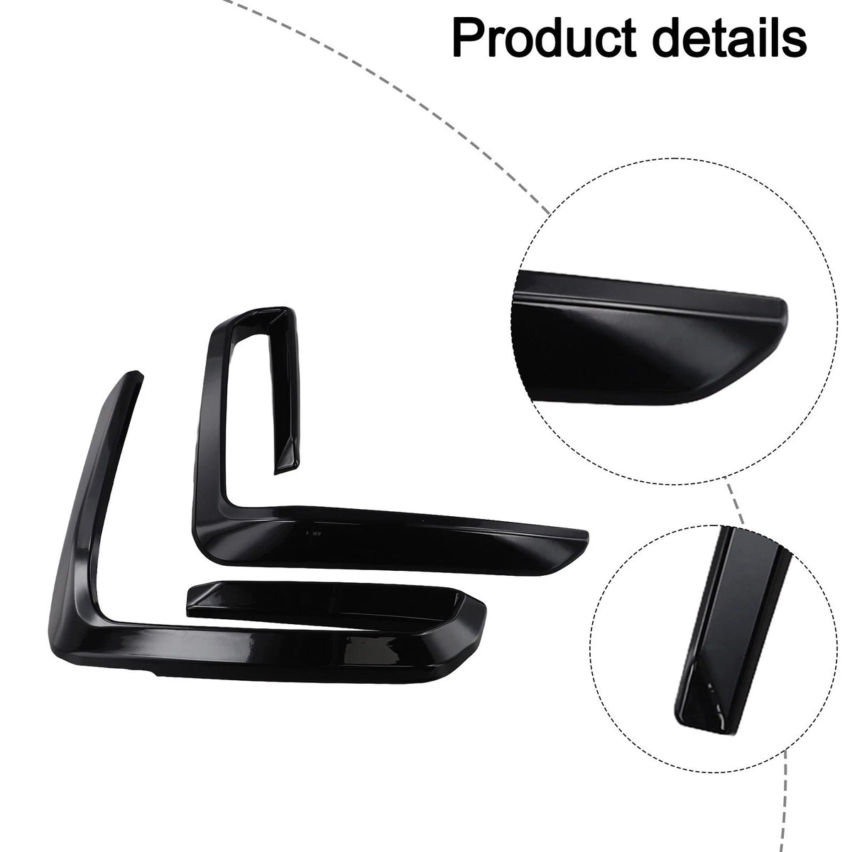 Black ABS Front Fog Lamp Covers Compatible with For BMW For X5 G05 Series