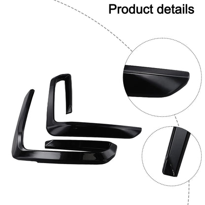 Black ABS Front Fog Lamp Covers Compatible with For BMW For X5 G05 Series